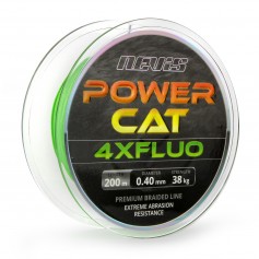 Nevis Powercat 4XFluo Harcsázó Fonott Zsinór 200m